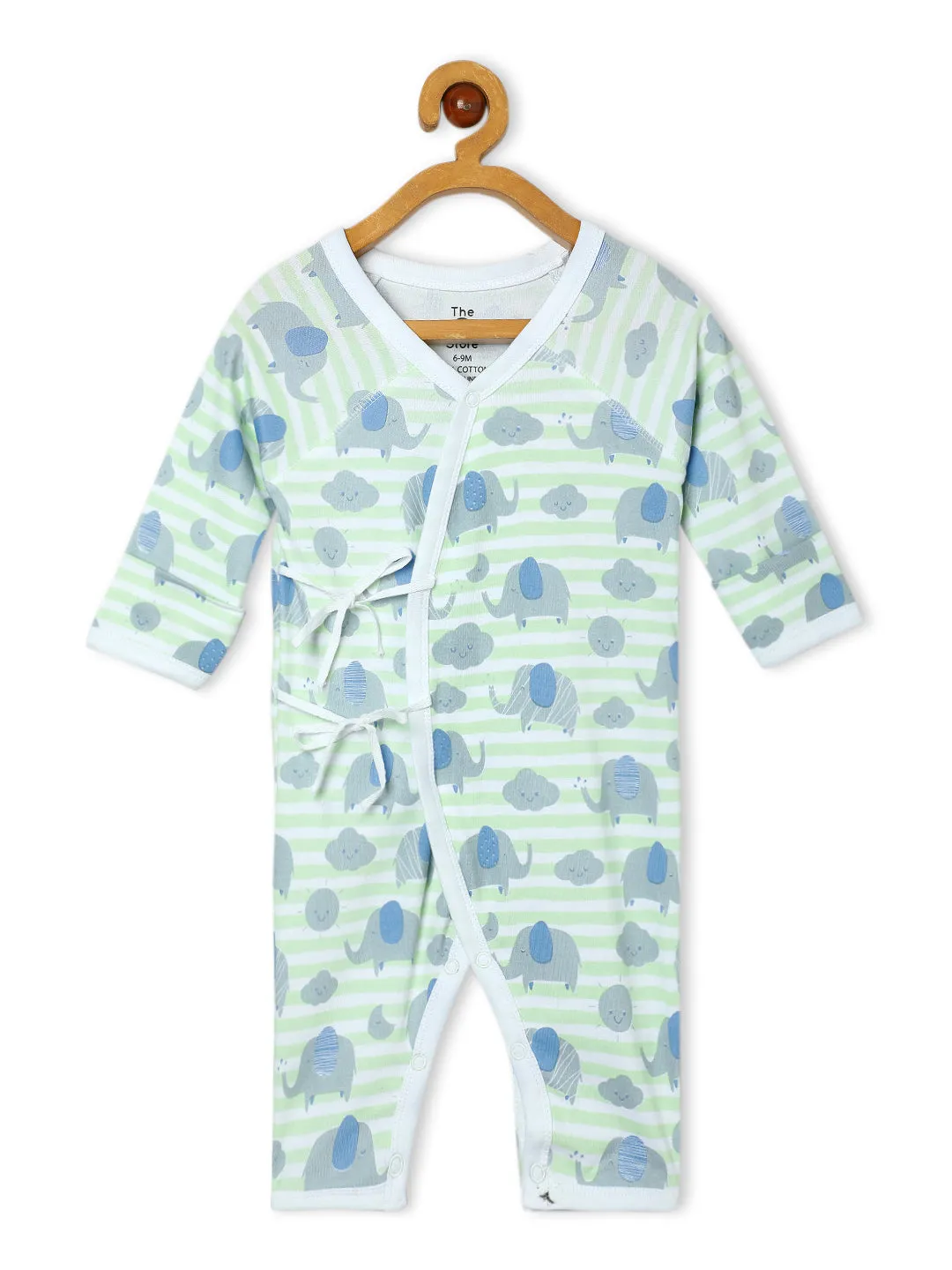 Jabla Infant Romper Combo Of 3: Dinos On The Round- Foxier Than The Fox-Jungle Elephant