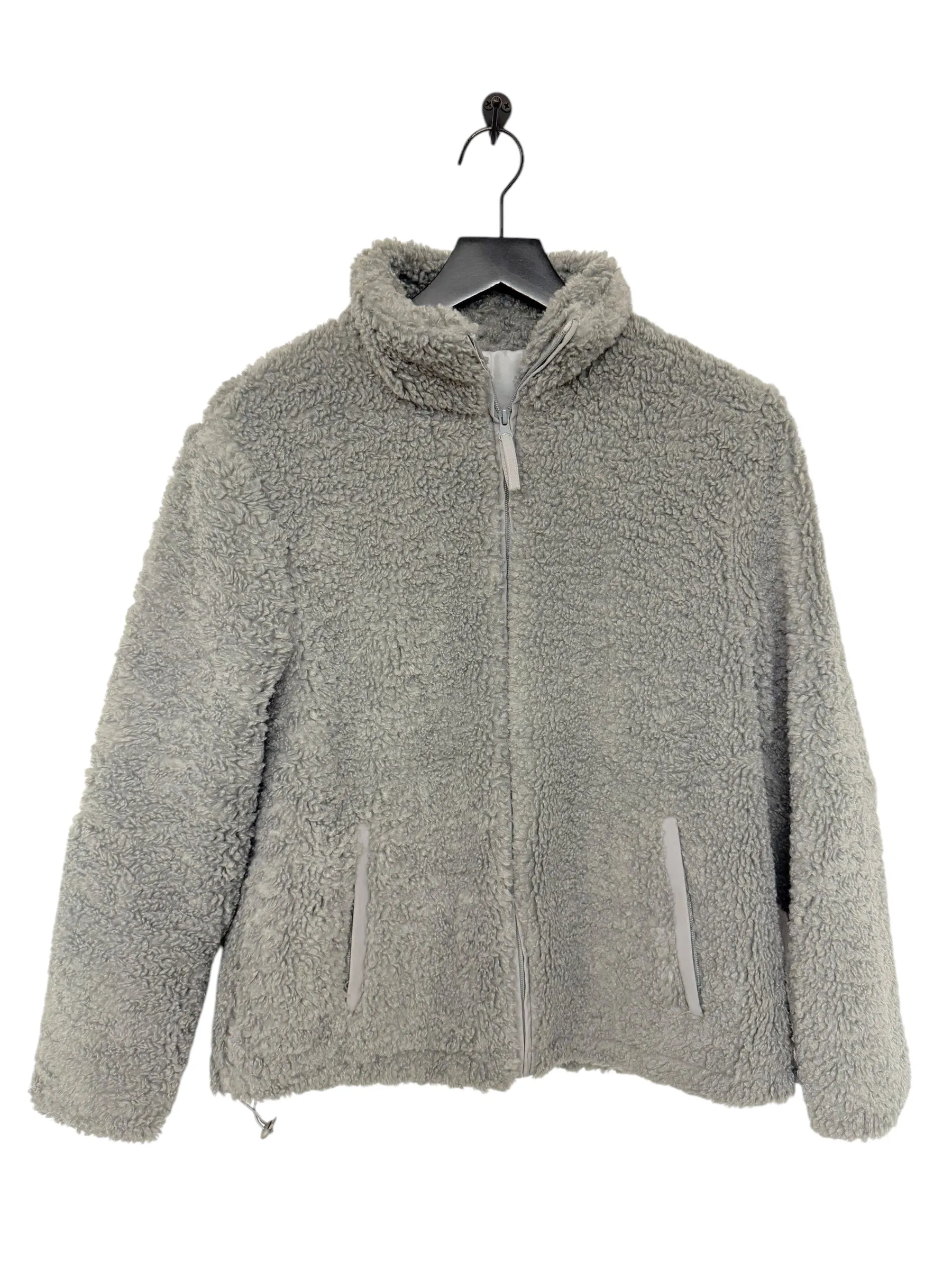 Jacket Faux Fur & Sherpa By Cme In Grey, Size: S