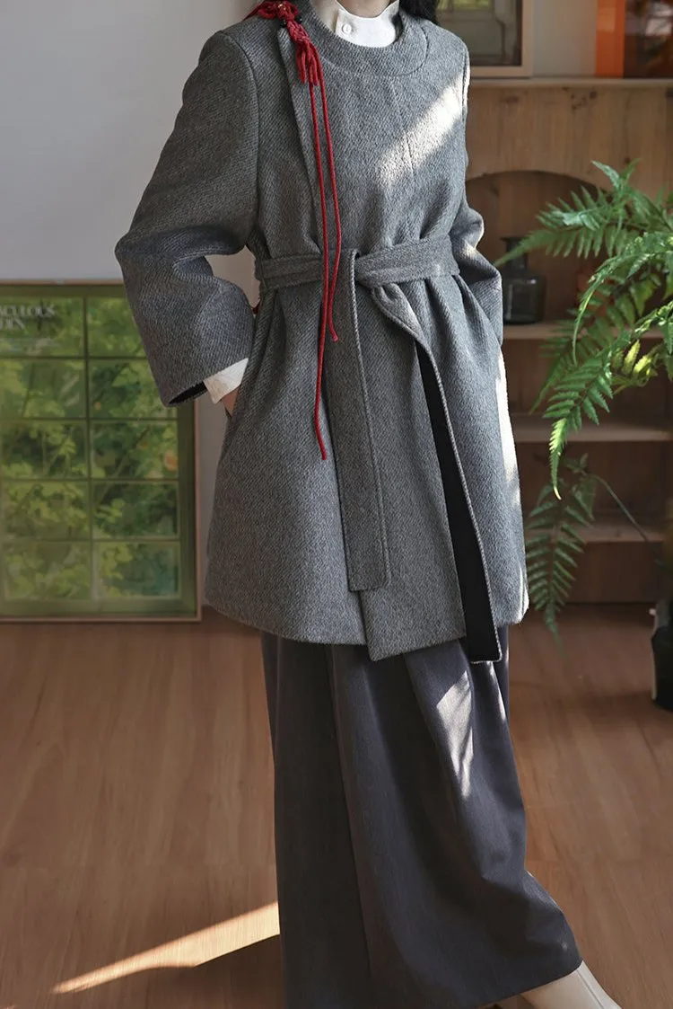 Jie 结 Knot Modernized Tang Yuanlingpao Coat & Midi Mamian Set