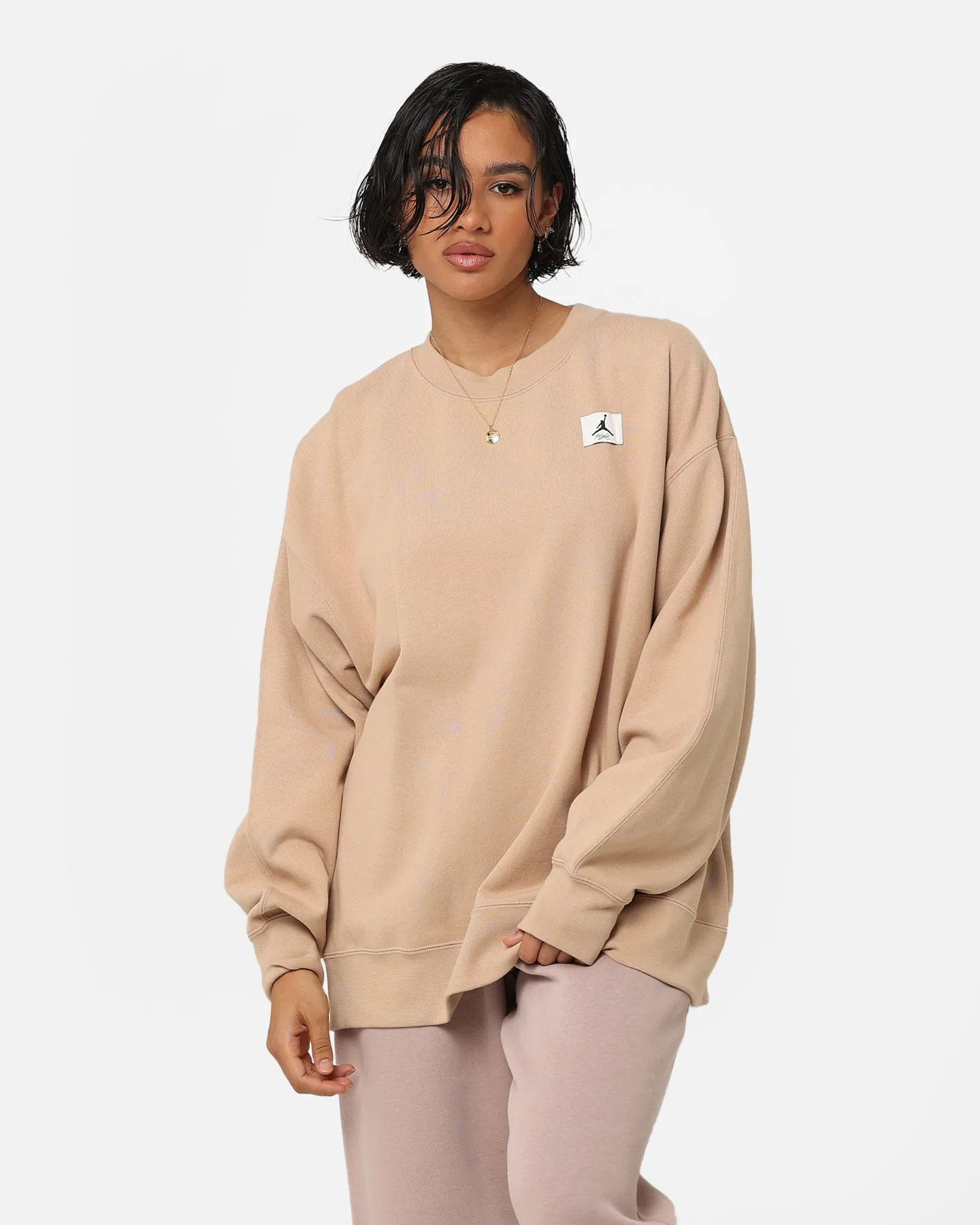 Jordan Women's Flight fleece Crewneck Desert