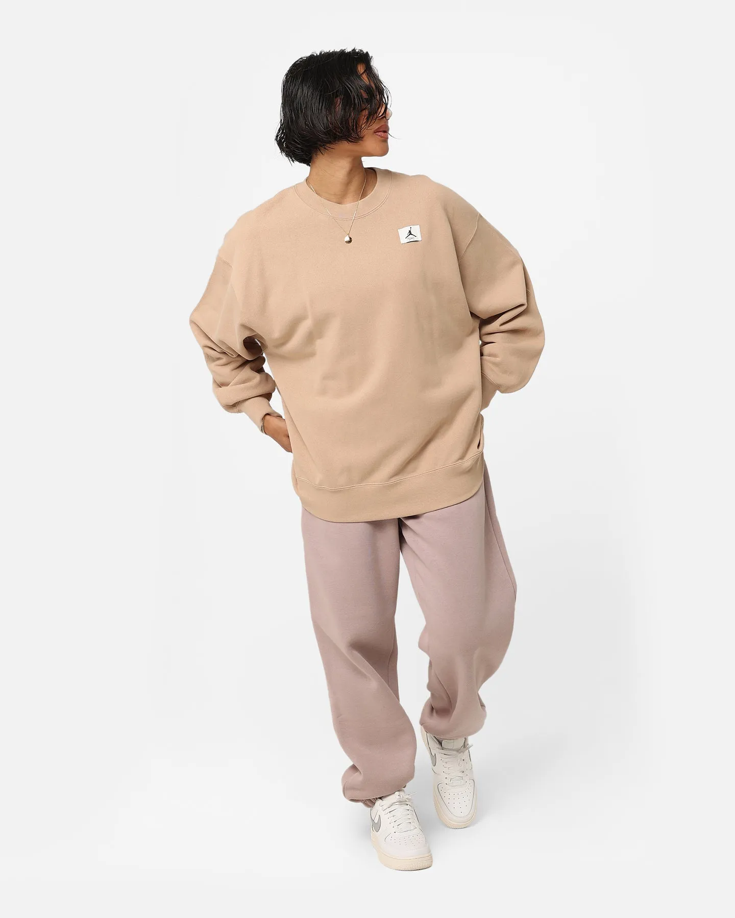 Jordan Women's Flight fleece Crewneck Desert