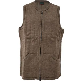 Lansdown Heavyweight Sleeveless Full zip in Brown Mix