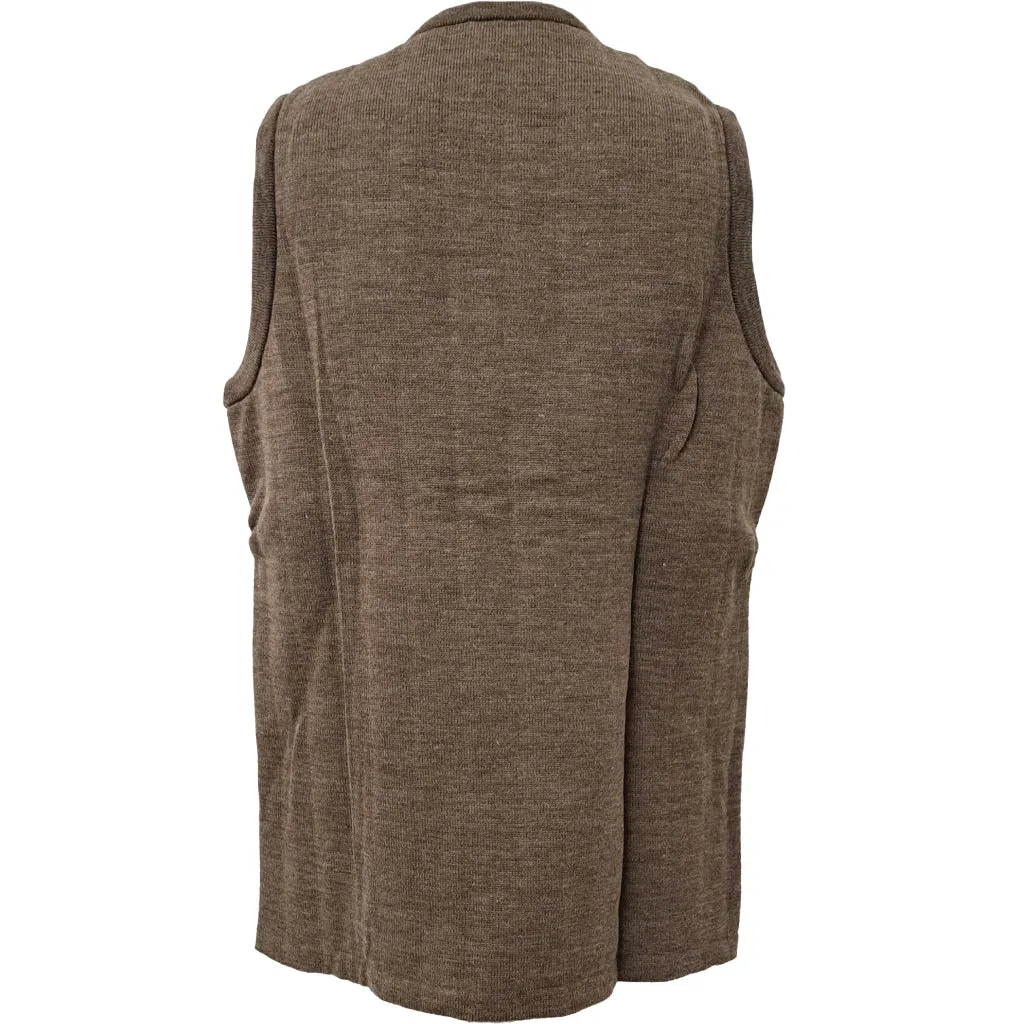 Lansdown Heavyweight Sleeveless Full zip in Brown Mix