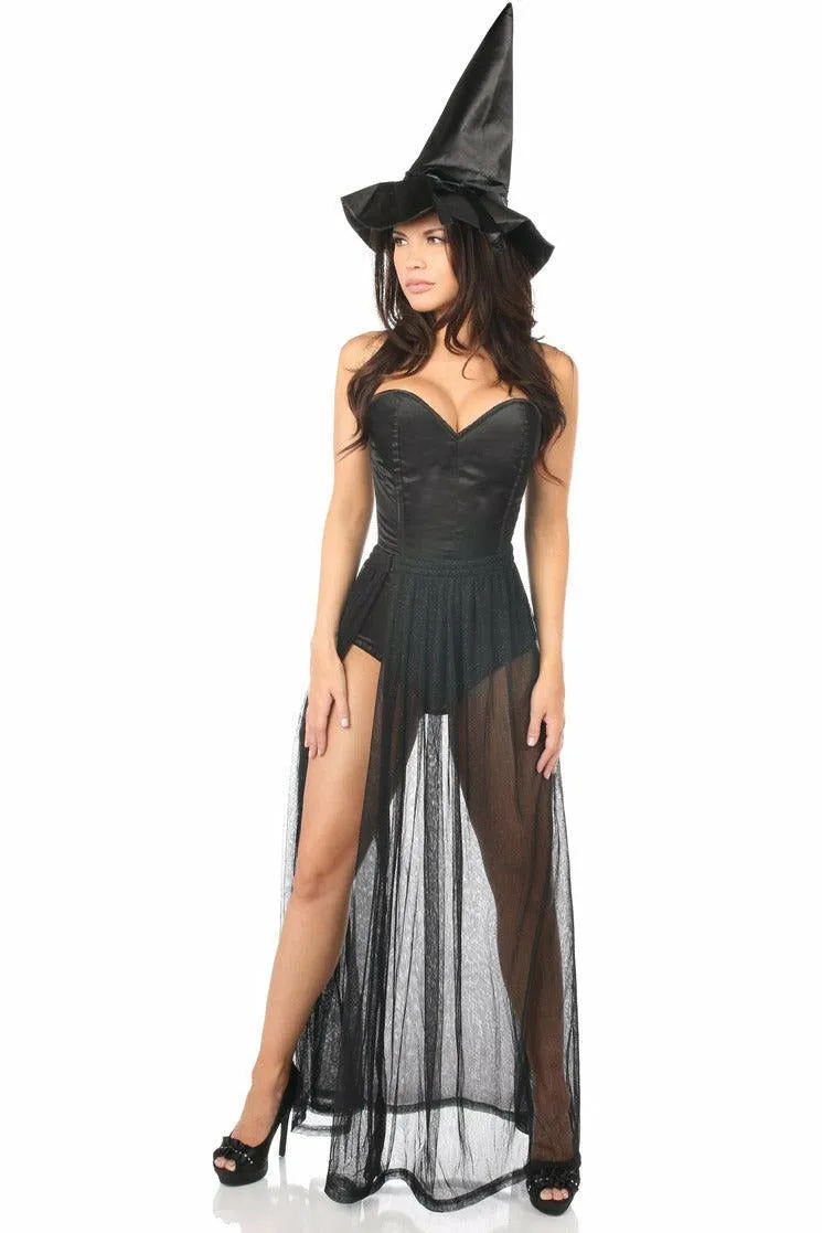 Lavish 3 PC Evil Witch Corset Costume