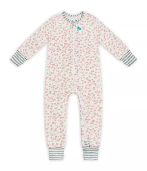 Love To Dream Enclosed Foot Romper Bubbles Dusty Pink