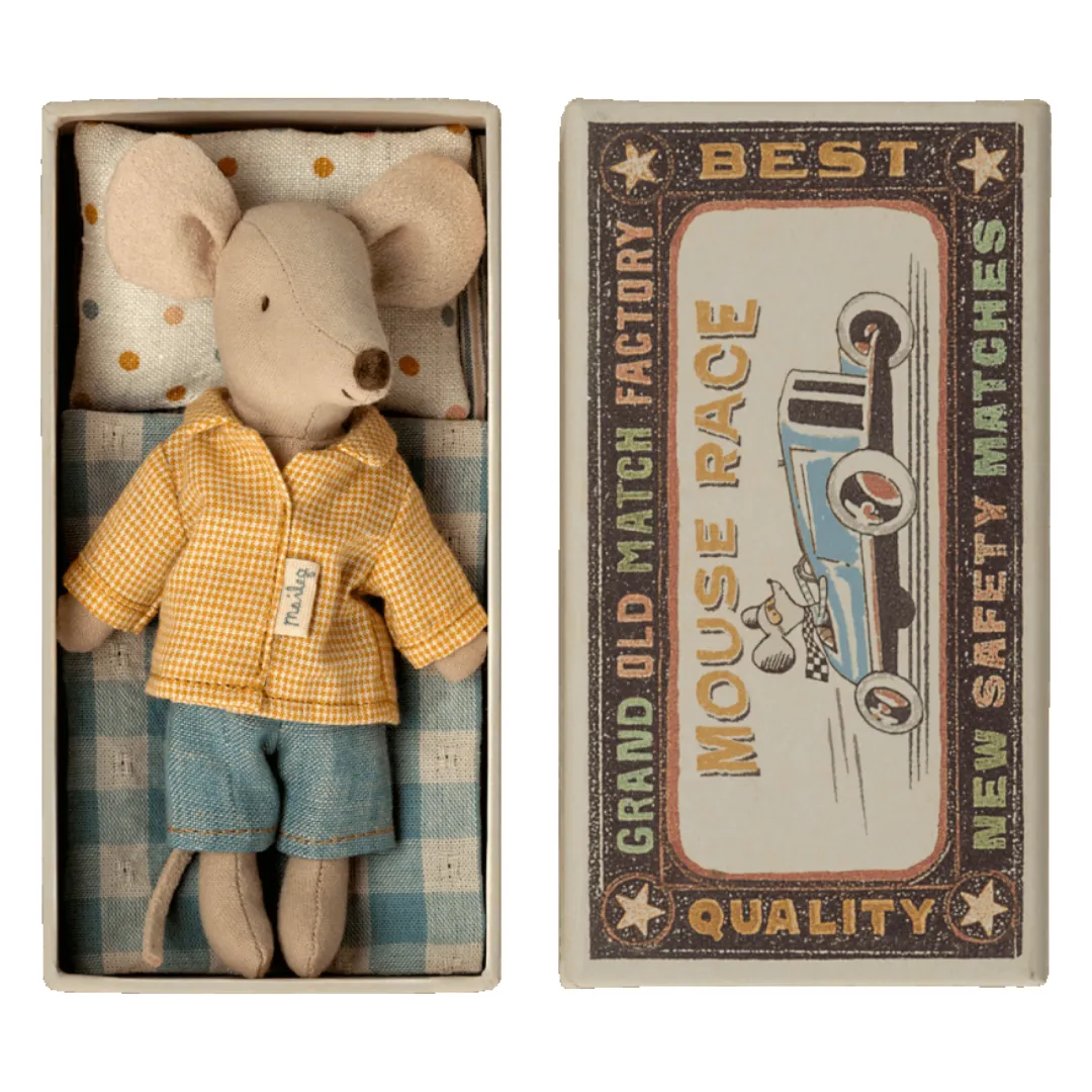 Maileg Big Brother mouse in matchbox