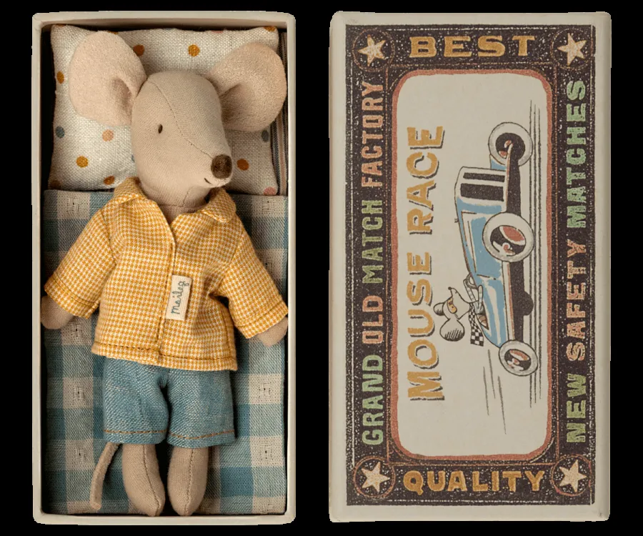 Maileg Big Brother mouse in matchbox