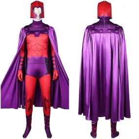 Max Eisenhardt Red And Purple Jumpsuit With Cloak Party Carnival Halloween Cosplay Costume