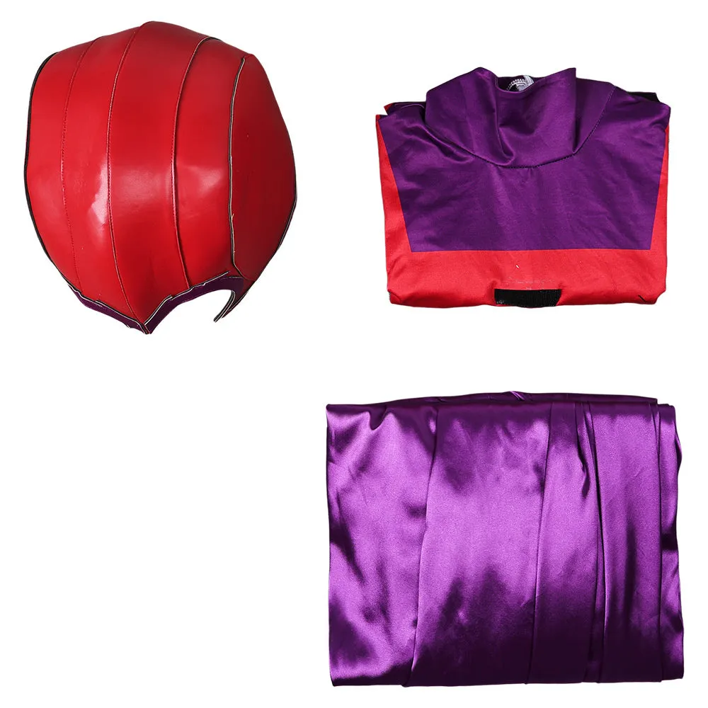 Max Eisenhardt Red And Purple Jumpsuit With Cloak Party Carnival Halloween Cosplay Costume