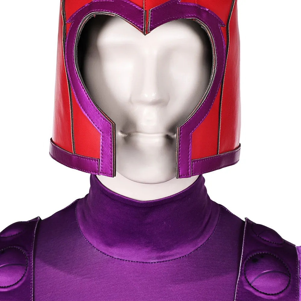 Max Eisenhardt Red And Purple Jumpsuit With Cloak Party Carnival Halloween Cosplay Costume