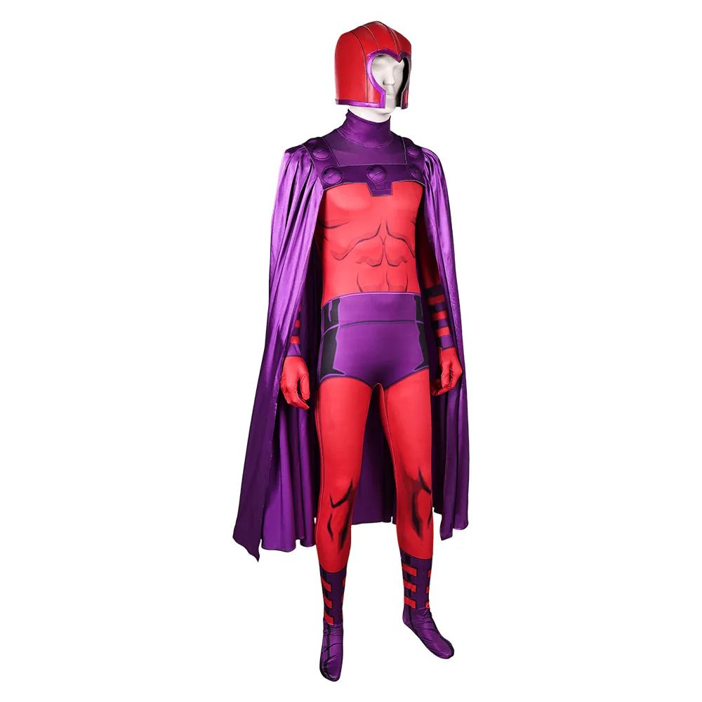 Max Eisenhardt Red And Purple Jumpsuit With Cloak Party Carnival Halloween Cosplay Costume