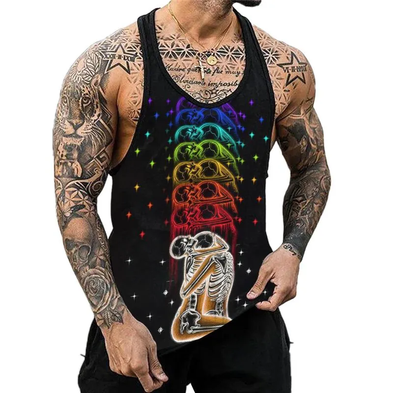 Men's Casual Printed Muscle Fit Tank 76357586YY