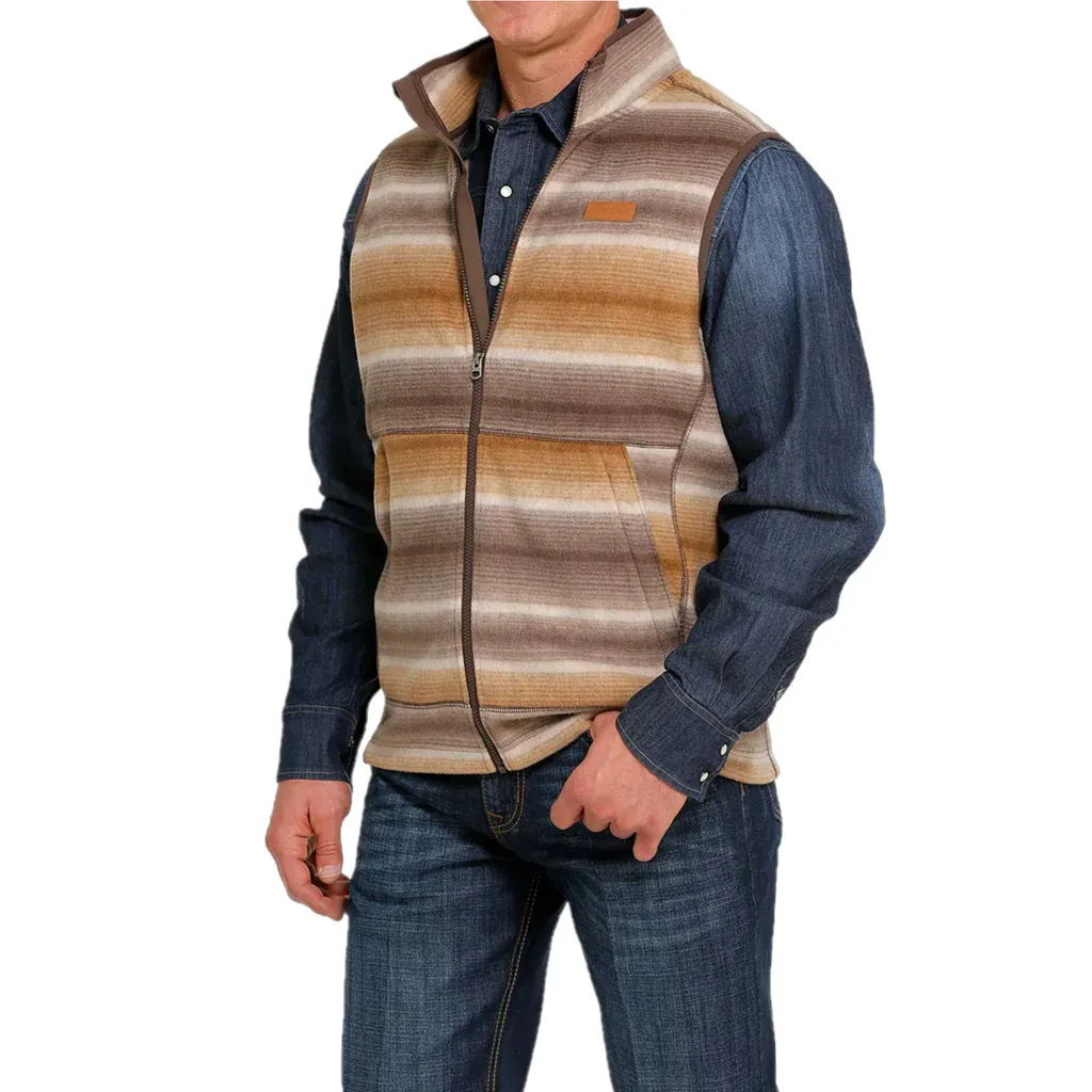 Men's Cinch Fleece Vest #MWV1585001BRN