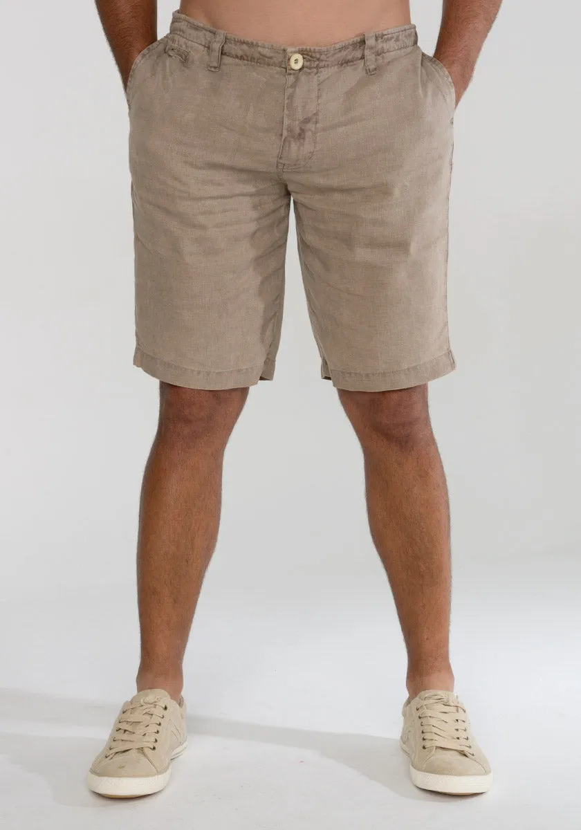 Men's Linen Shorts | 100% Natural Italian Style Short Pants, Item #1210