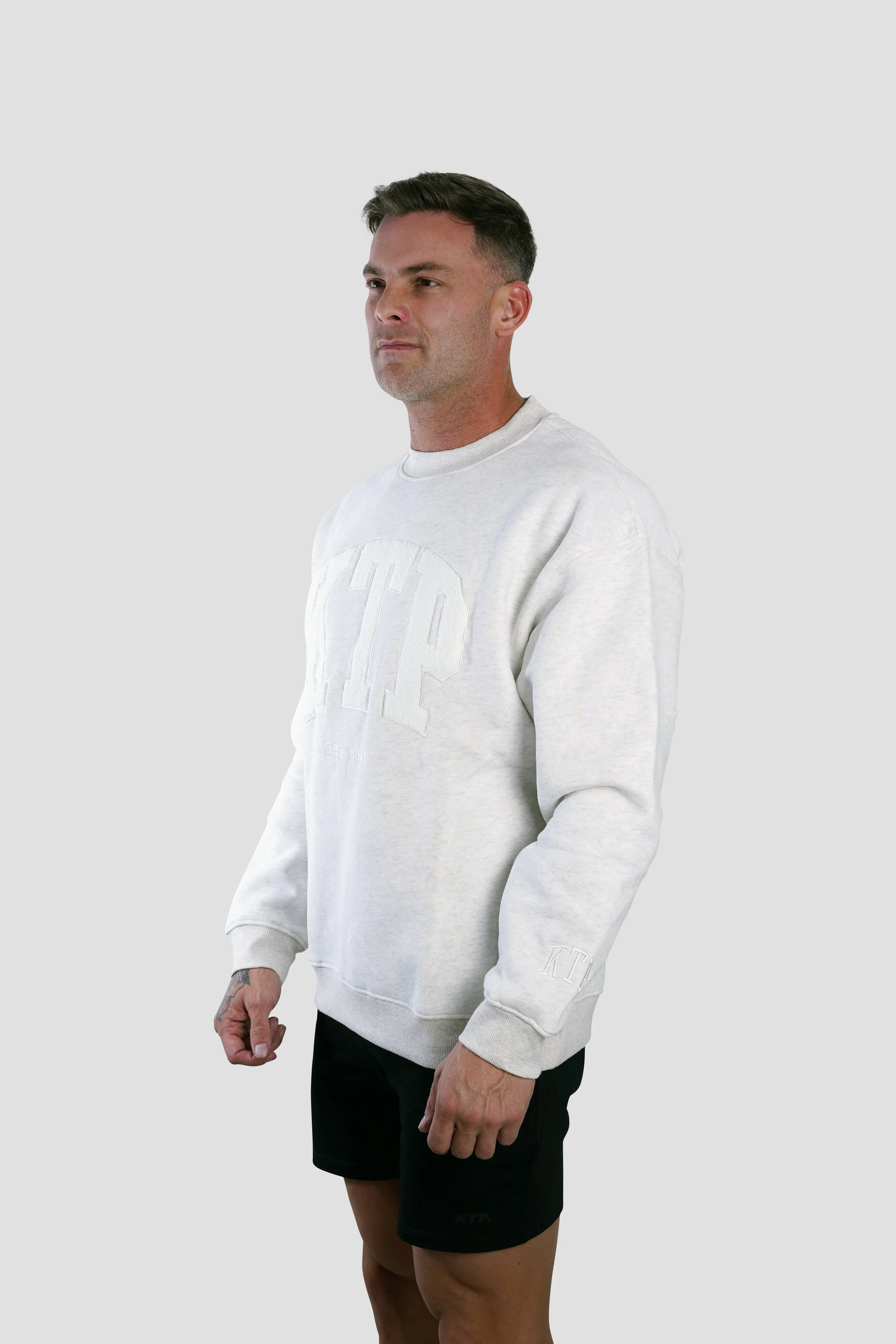 Men’s Season 1 Crew Neck Jumper - Light Grey