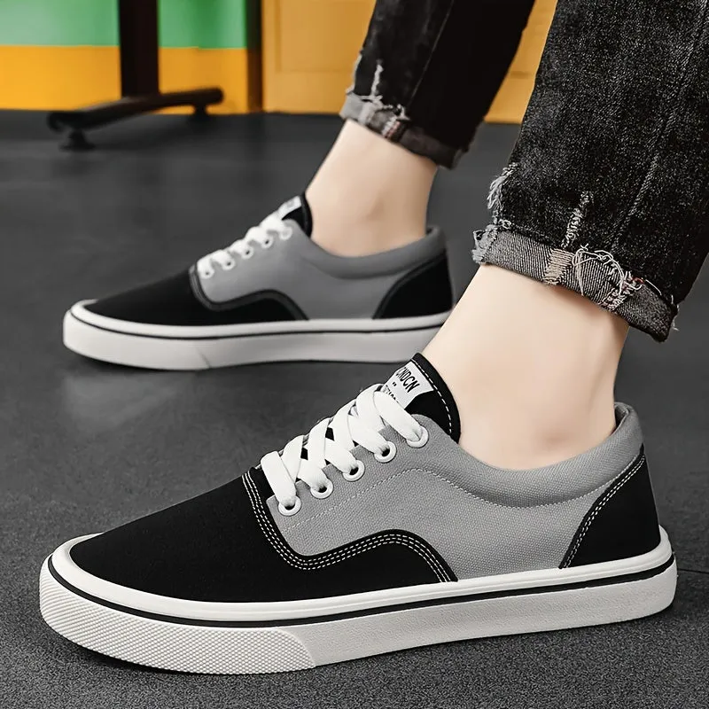 Men's Trendy Canvas Sneakers - Breathable, Lightweight & Non-Slip Casual Shoes for All Seasons