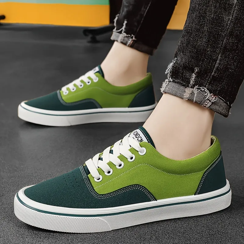 Men's Trendy Canvas Sneakers - Breathable, Lightweight & Non-Slip Casual Shoes for All Seasons