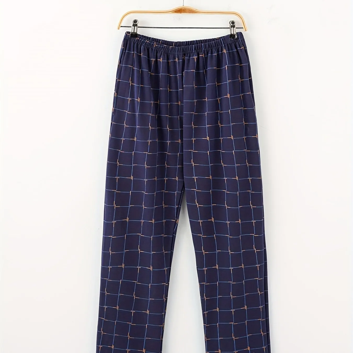 Men's Trendy Plaid Loose Pajama Pants, Stylish All-match Pants, Comfy & Breathable For Autumn And Winter