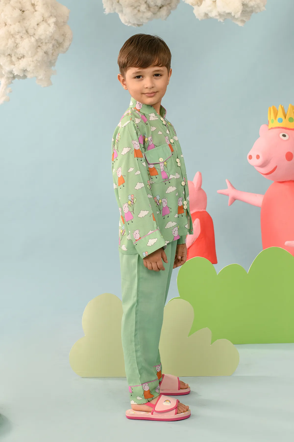 Merald- Peppa Pig Shirt & Pant Set For Boys