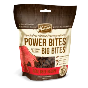 Merrick Power Bites Big Bites Real Beef Dog Treats