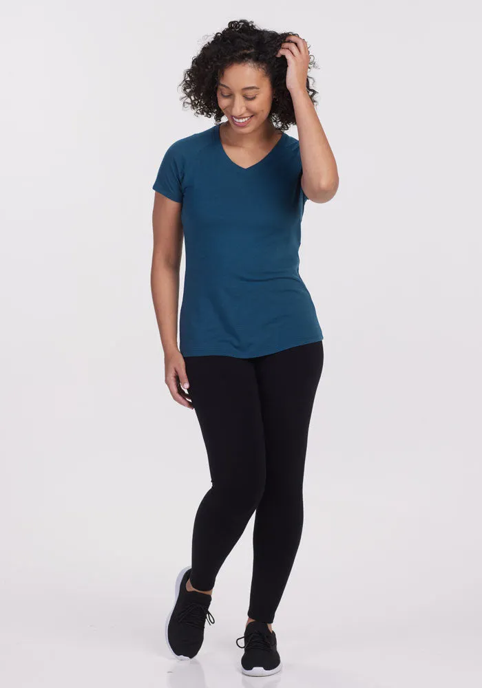 Mia V Neck - Real Teal