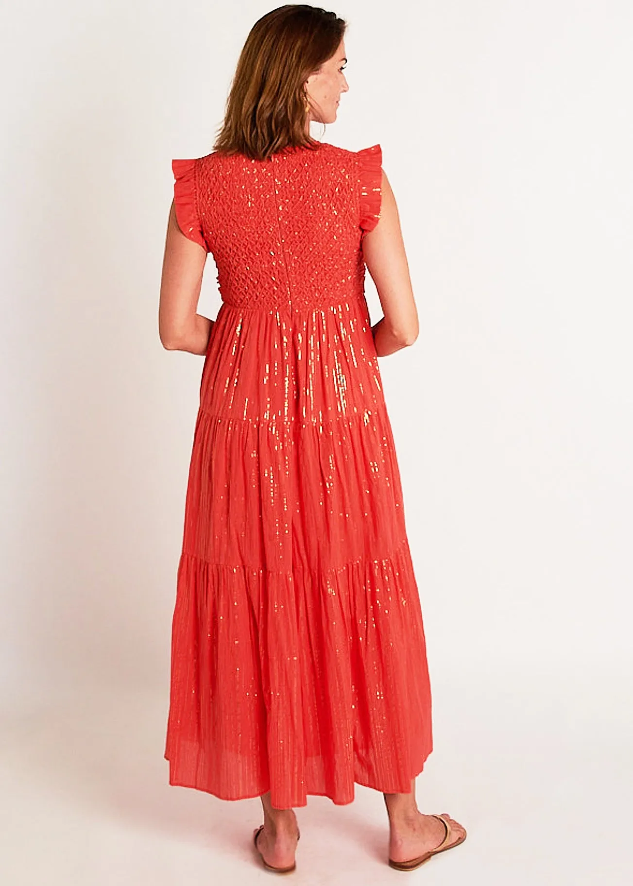 Miller Maxi - Coral/Gold