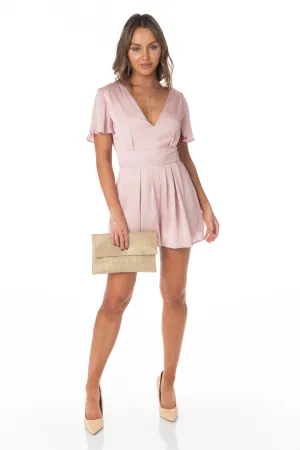 Mimosas Brunch Pink Romper