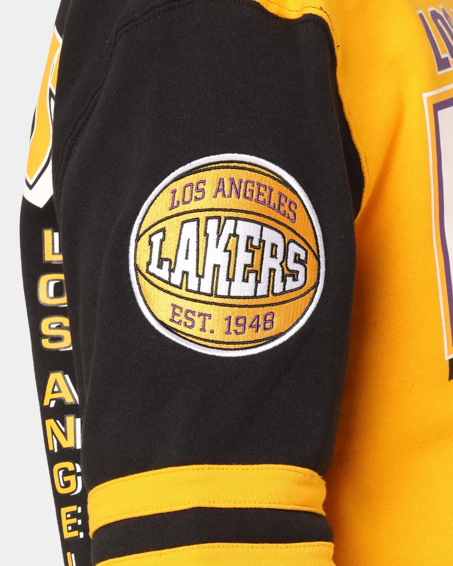 Mitchell & Ness Los Angeles Lakers All Over Print Crewneck 2.0 Light Gold