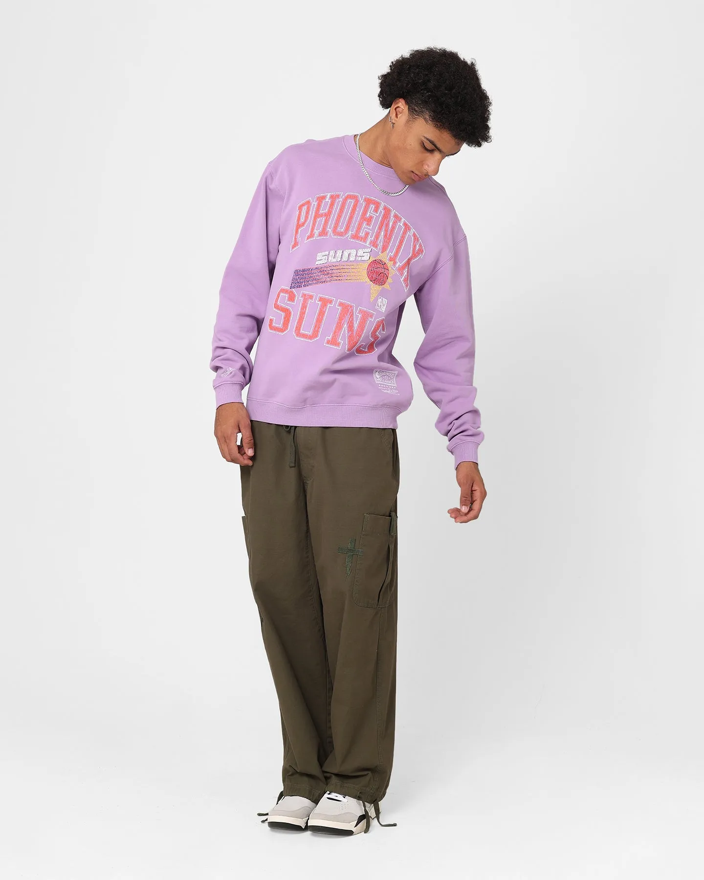 Mitchell & Ness Phoenix Suns Ivy Arch Crewneck Faded Purple