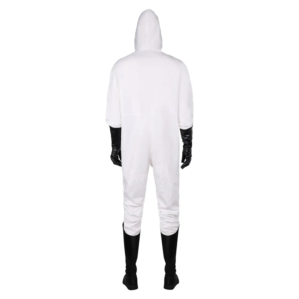 Money Heist Michel Gil White Jumpsuit Party Carnival Halloween Cosplay Costume