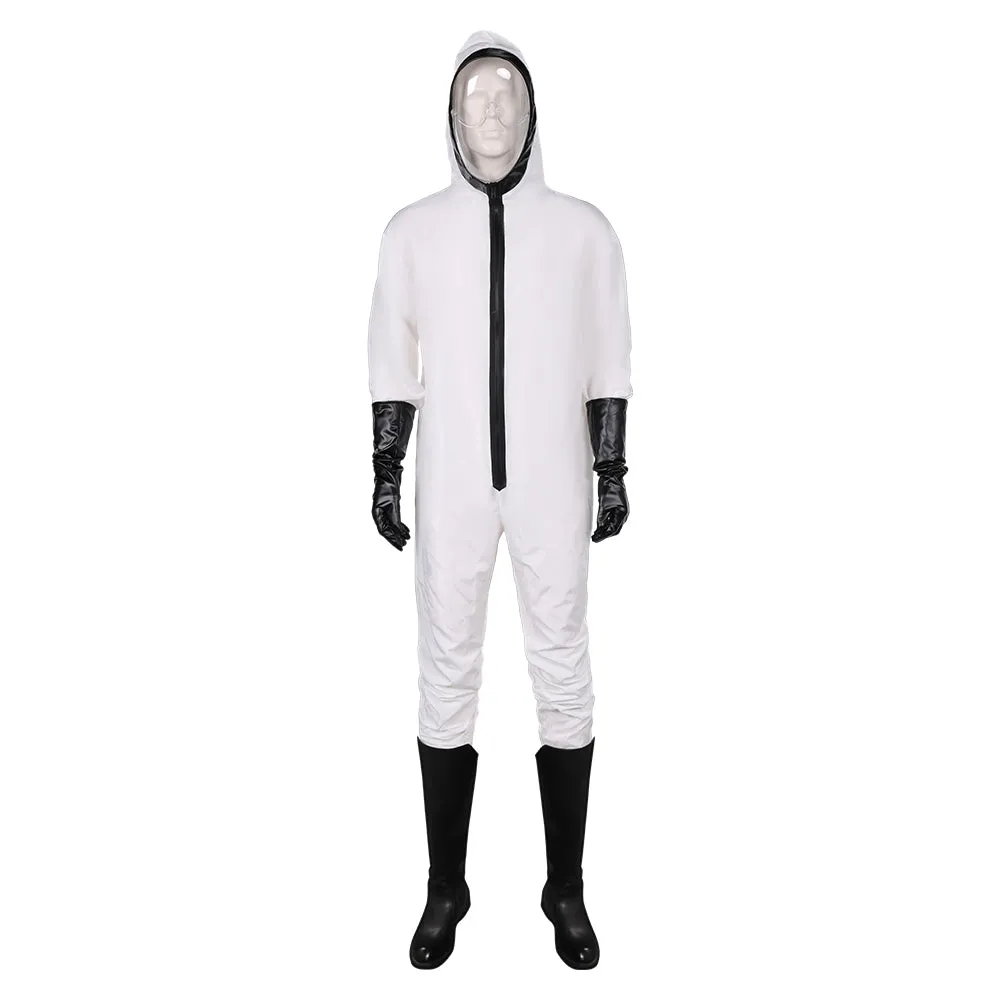 Money Heist Michel Gil White Jumpsuit Party Carnival Halloween Cosplay Costume