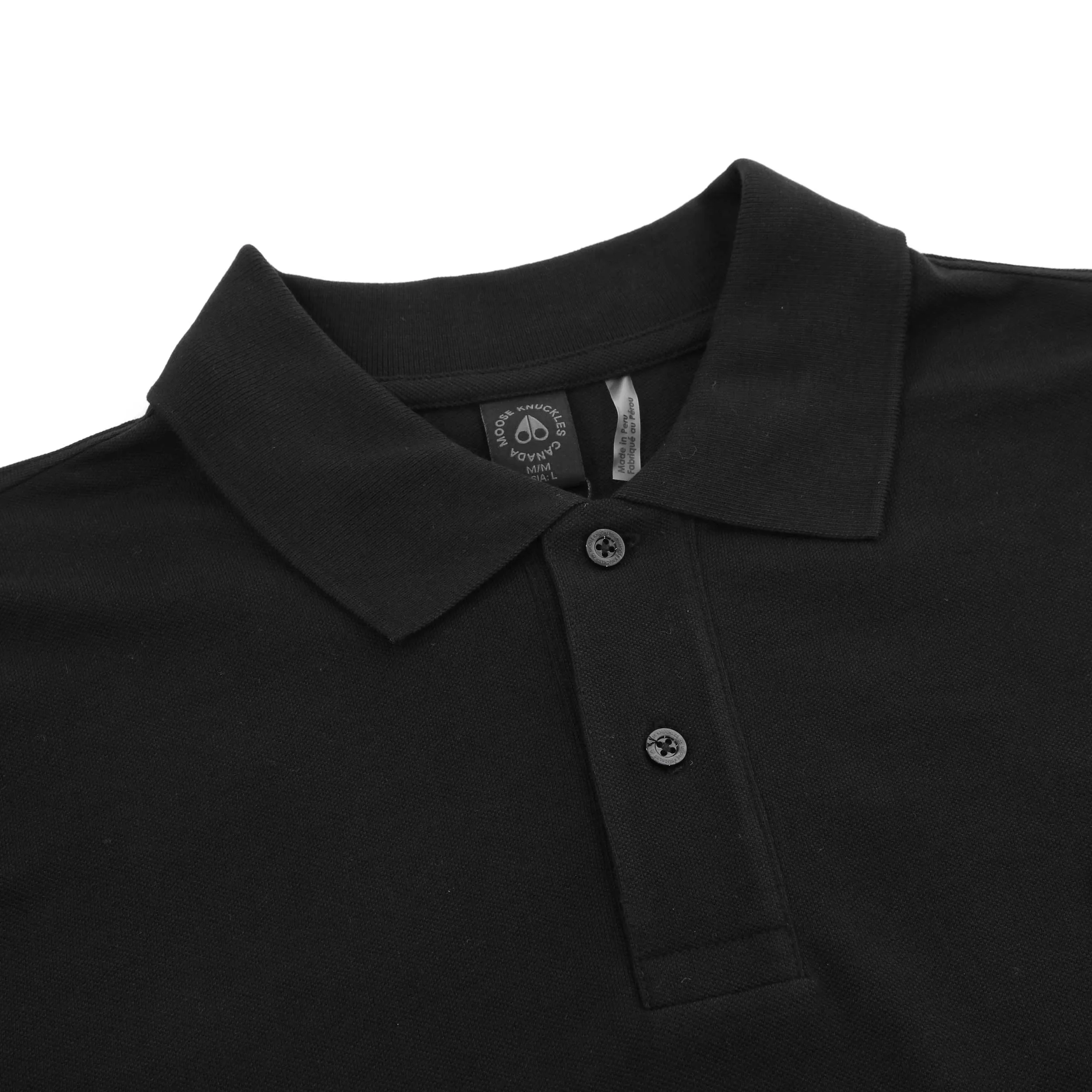 Moose Knuckles Everett Polo Shirt in Black