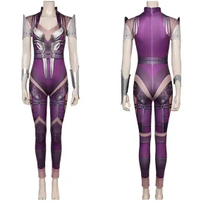 Mortal Kombat Sindel Women Purple Jumpsuit Party Carnival Halloween Cosplay Costume