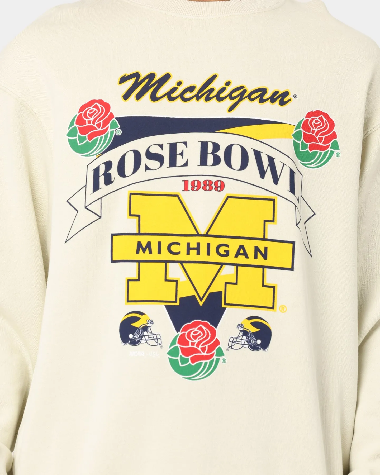 National Collegiate Athletic Association Michigan Rose Bowl Champion Crewneck Clay