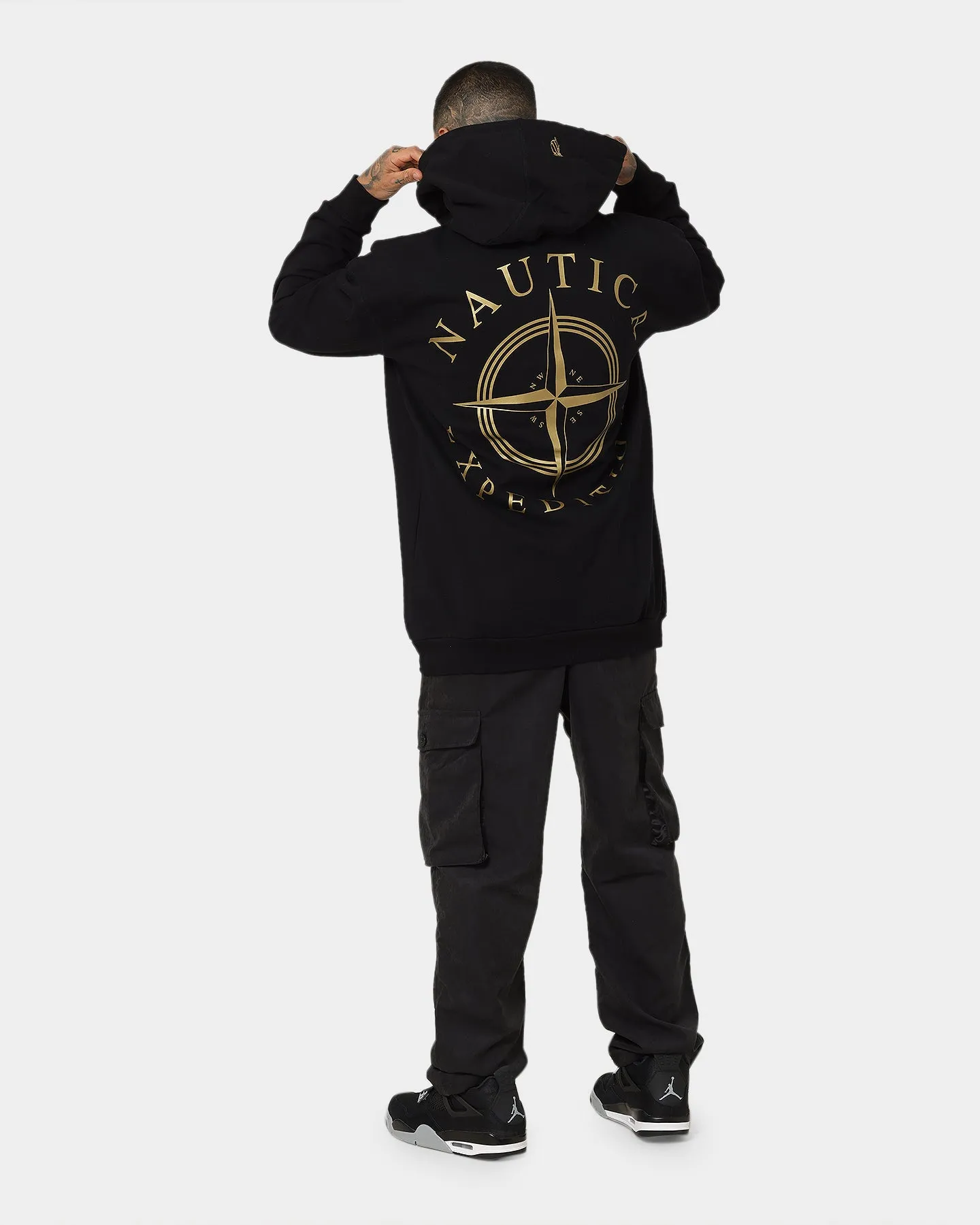 Nautica Pacific Hoodie Black/Gold