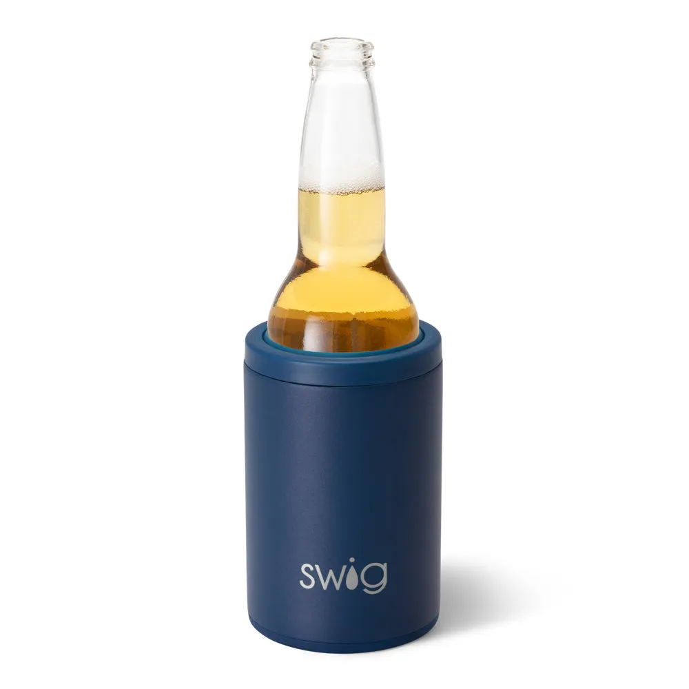 Navy Can   Bottle Cooler 12oz