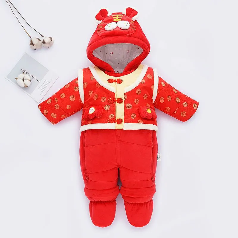 Newborn Baby Down One-piece Cotton Clothes