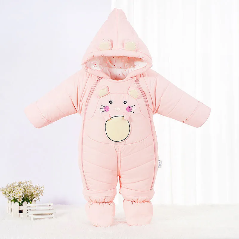 Newborn Baby Down One-piece Cotton Clothes