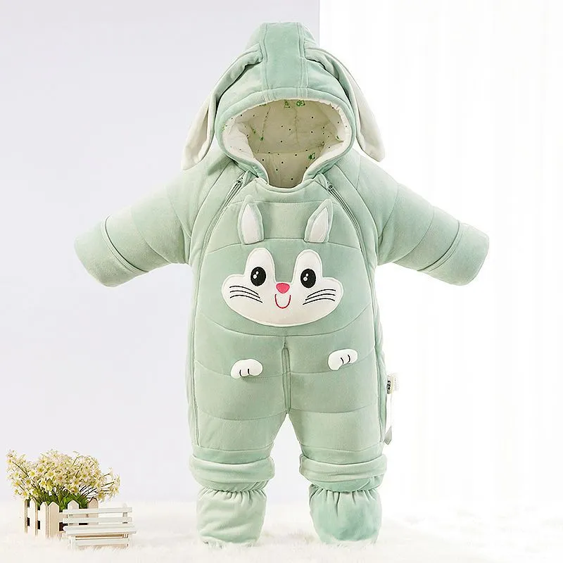 Newborn Baby Down One-piece Cotton Clothes