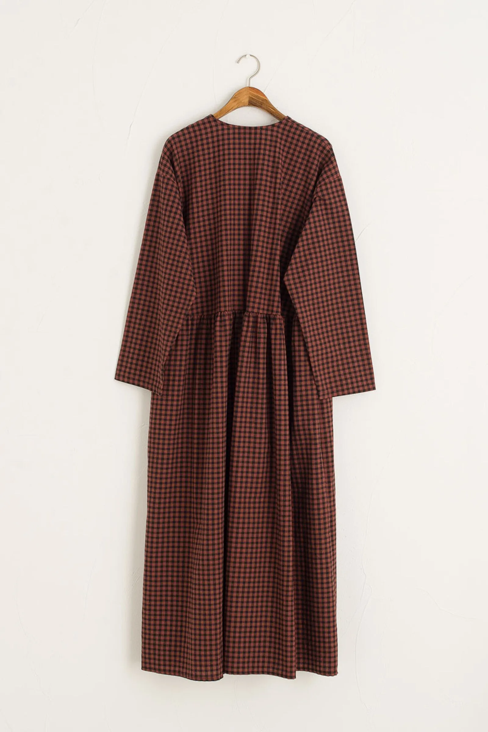 Nia Check Wrap Dress