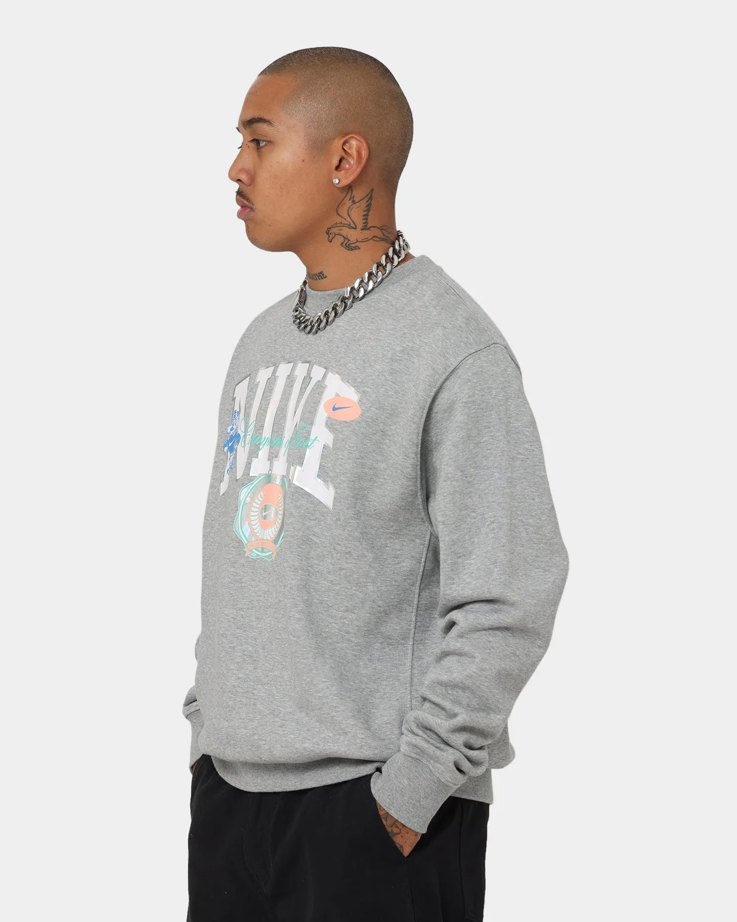 Nike Sportswear Varsity Fleece Crewneck Dark Grey Heather