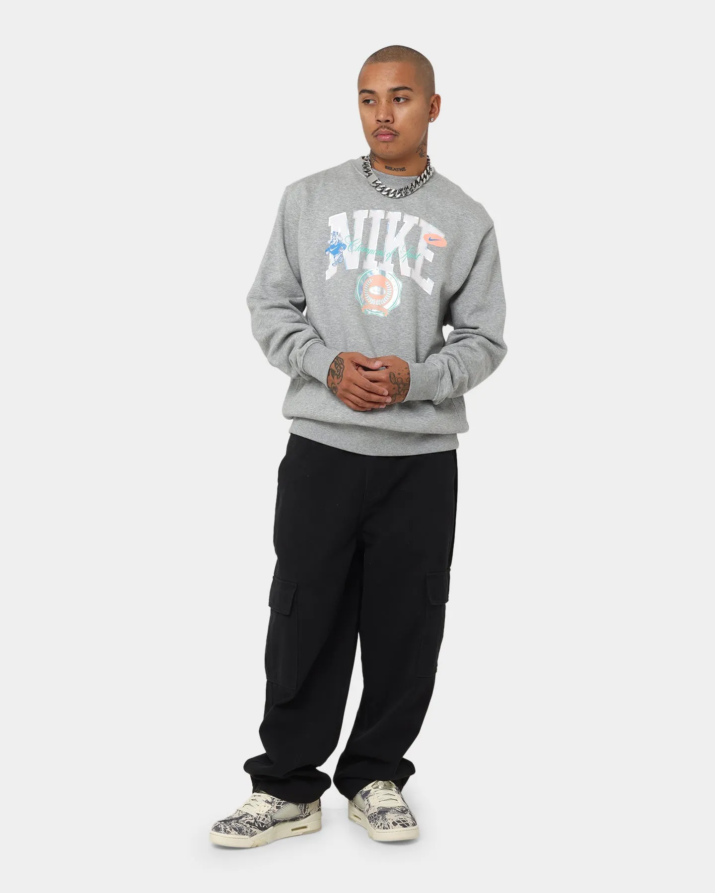 Nike Sportswear Varsity Fleece Crewneck Dark Grey Heather