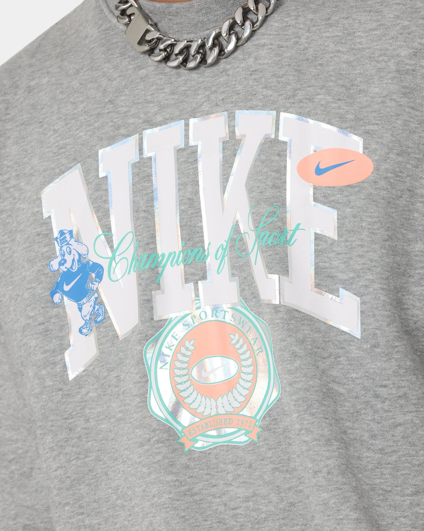 Nike Sportswear Varsity Fleece Crewneck Dark Grey Heather