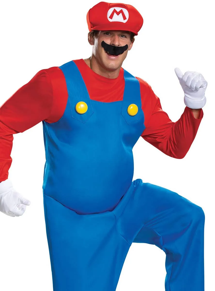 Officially Licensed Deluxe Super Mario Plus Size Mens Costume