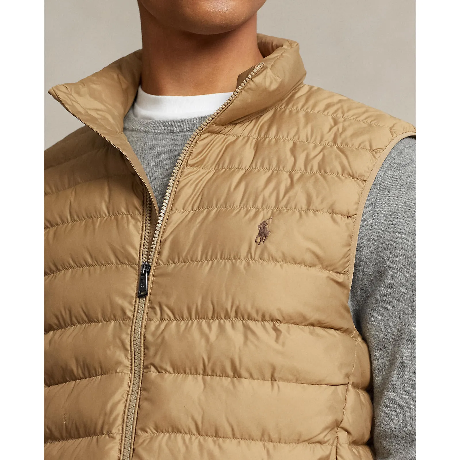 Packable Puffer Vest - Khaki