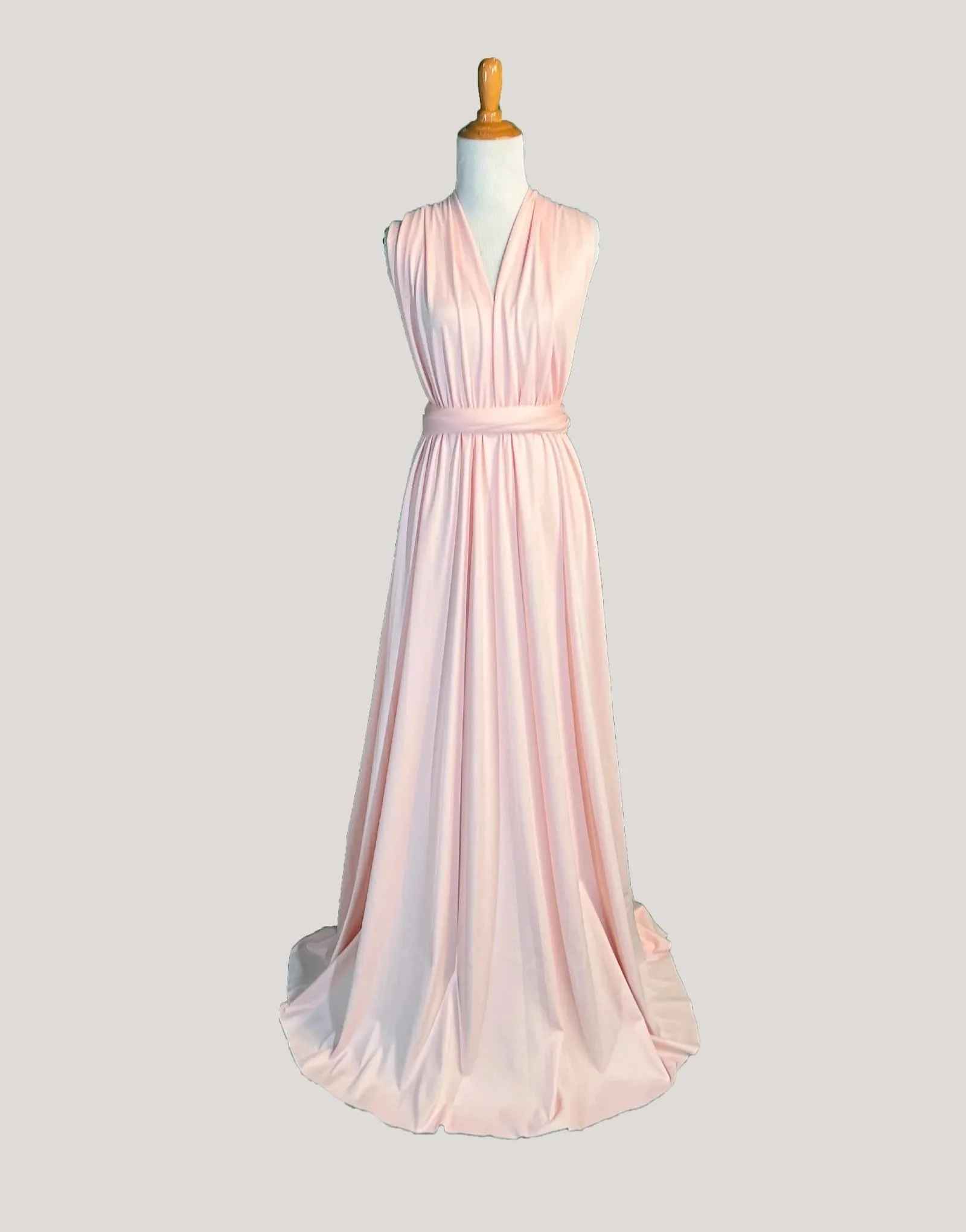 Peach Infinity Dress/ Wrap Convertible Bridesmaid Dress-H4