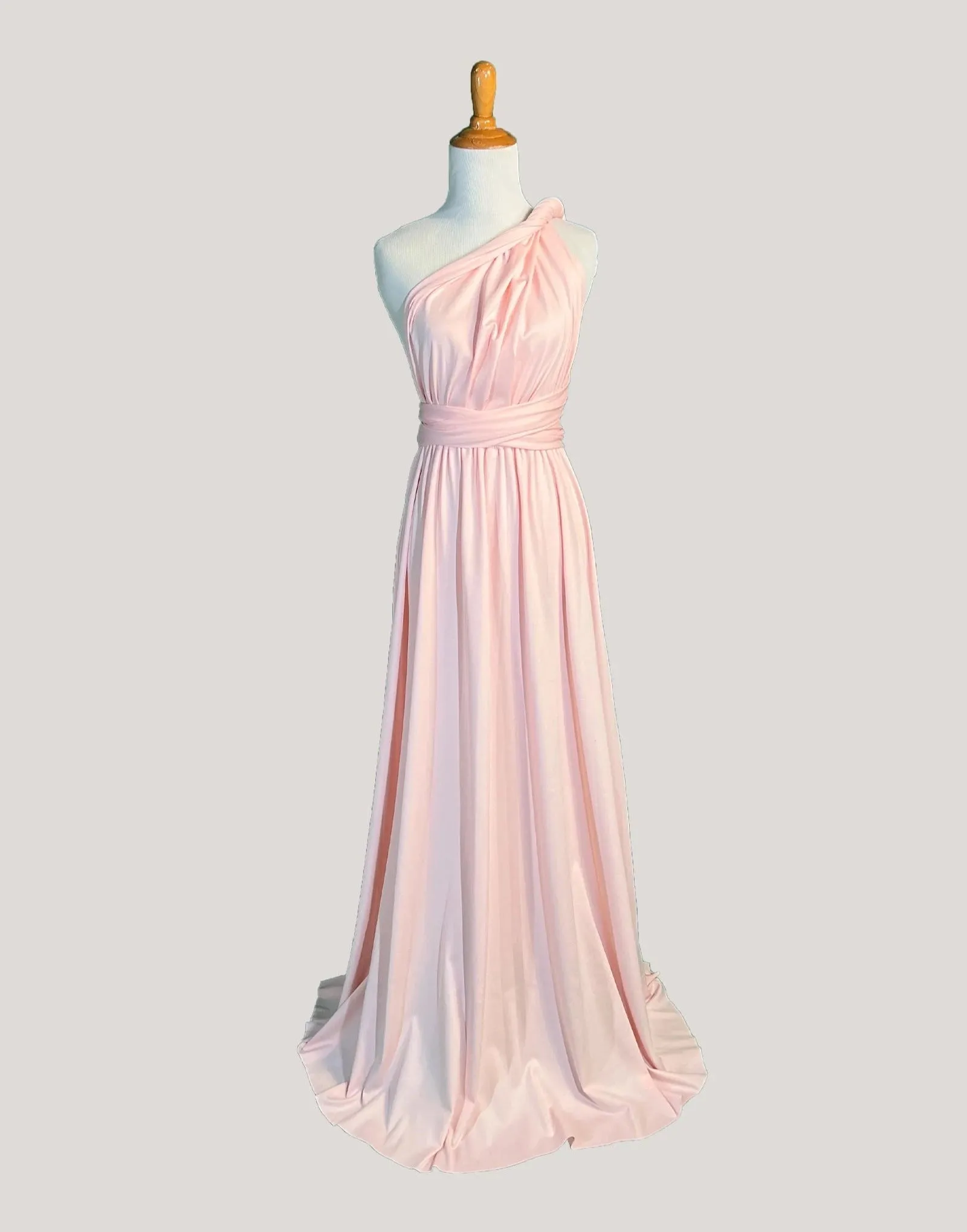 Peach Infinity Dress/ Wrap Convertible Bridesmaid Dress-H4