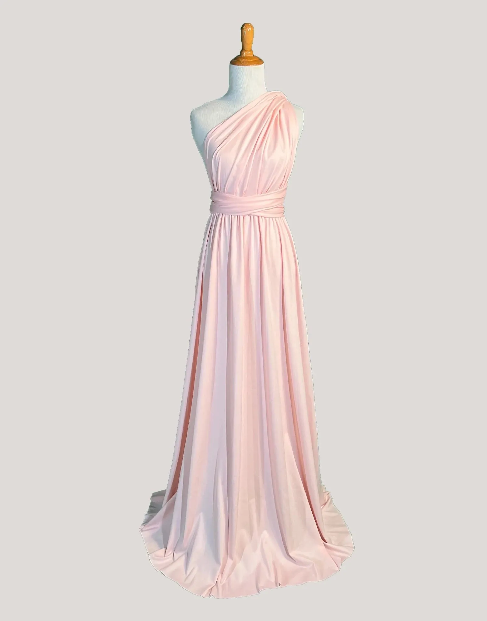 Peach Infinity Dress/ Wrap Convertible Bridesmaid Dress-H4