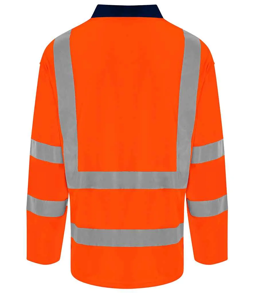 Pro RTX High Visibility Long Sleeve Polo Shirt