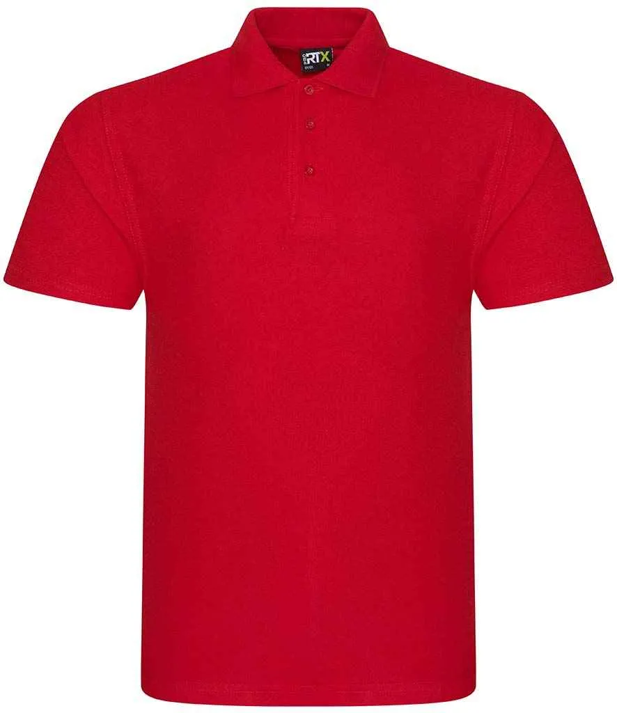 Pro RTX Pro Pique Polo Shirt - Red, Pink